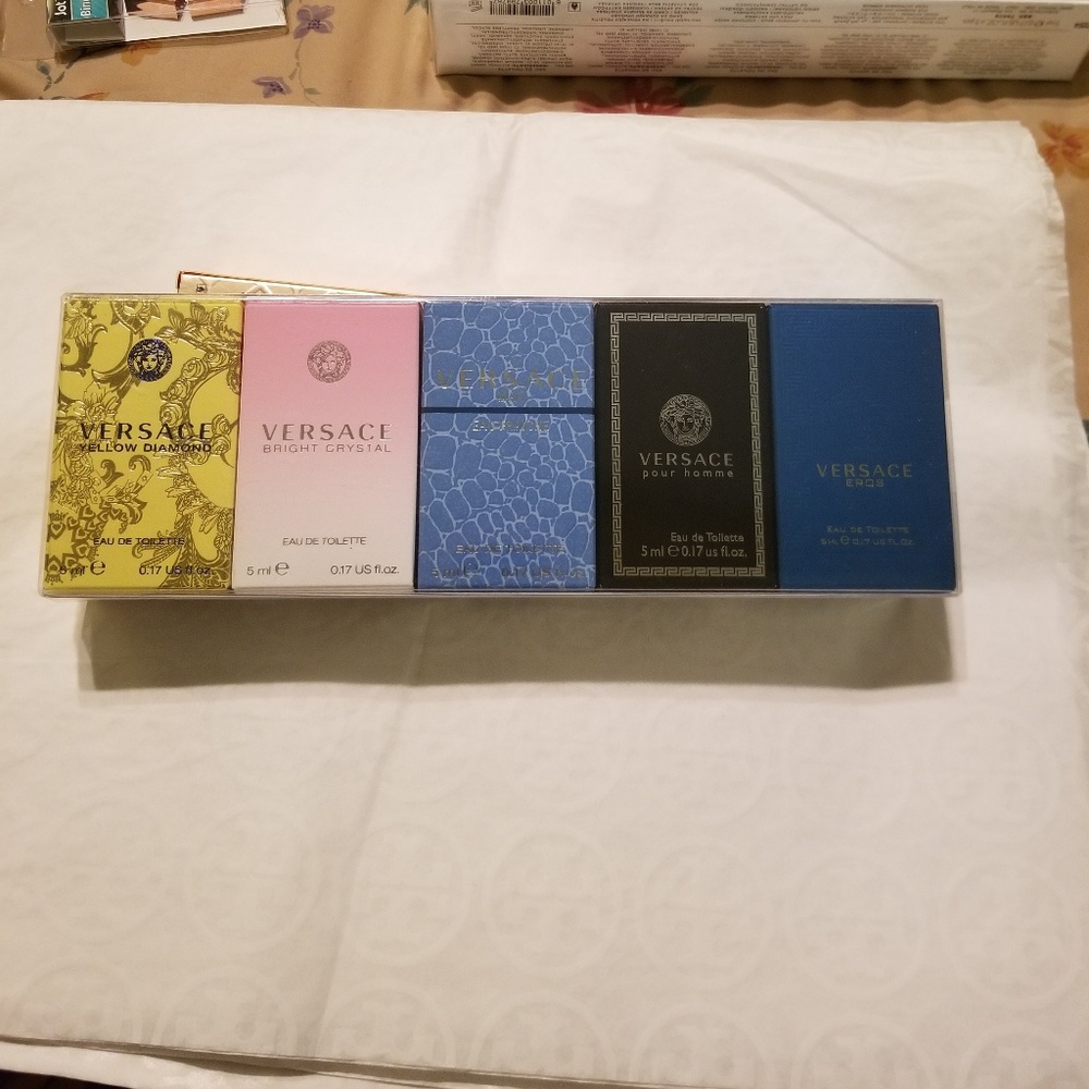 Set of 5 Versace miniature Collection